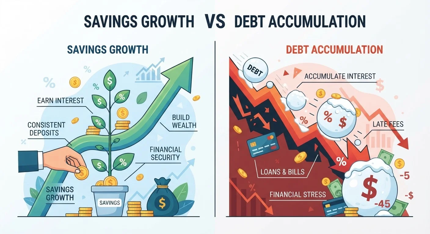 Compound Interest: The Force Behind Both Savings Growth and Debt Spirals
