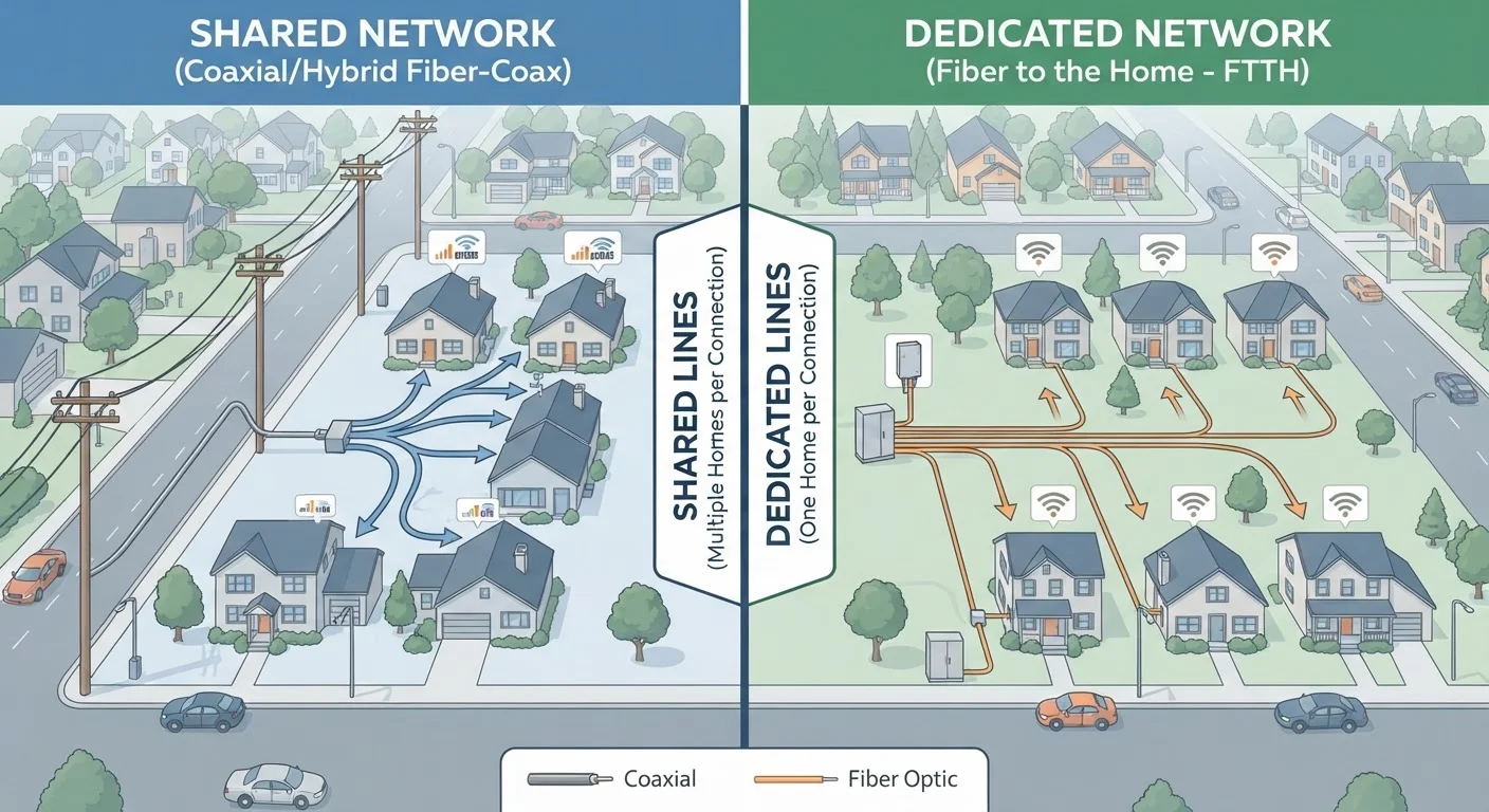 Shared vs. Dedicated Internet: Understanding the Difference Between Connection Types