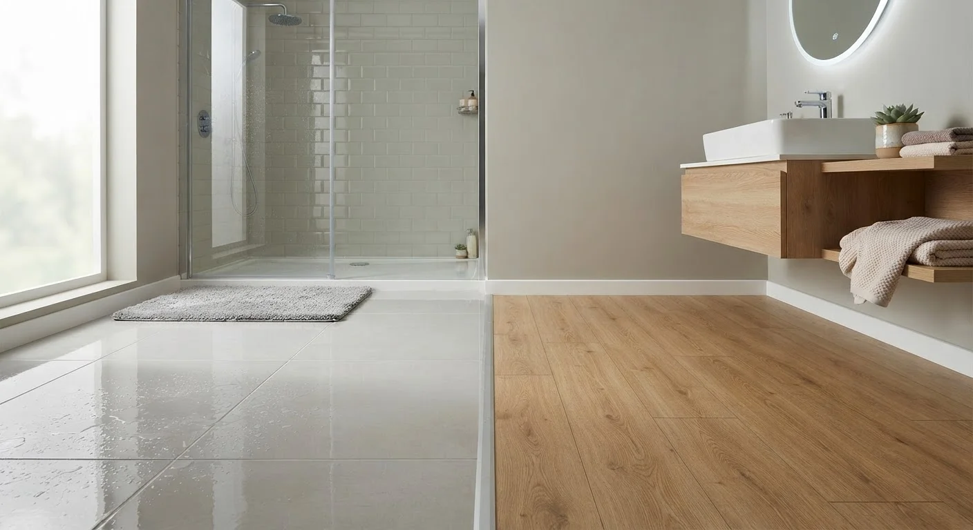 Tile vs. Luxury Vinyl Plank: Choosing a Floor for Wet Areas